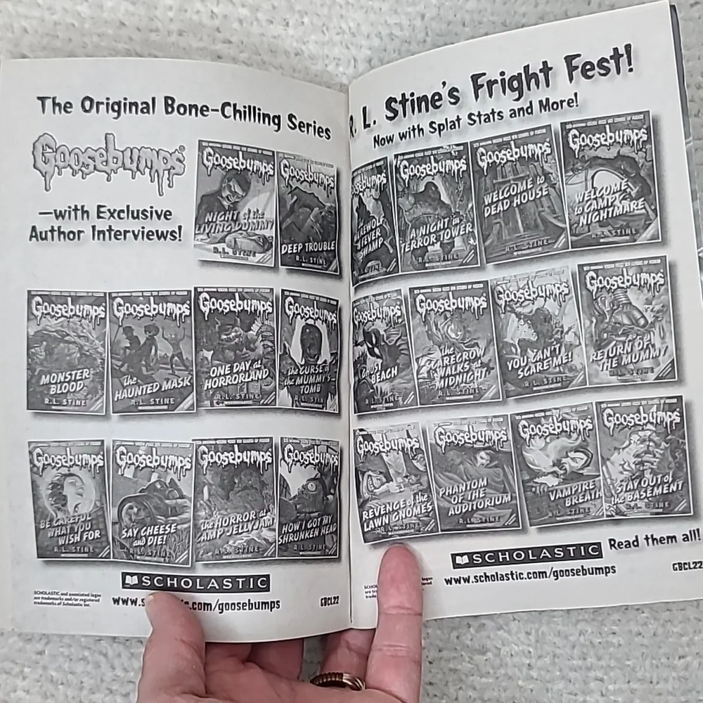 Goosebumps Series #2 Deep Trouble & #22 Stay Out of the Basement Paperback Books